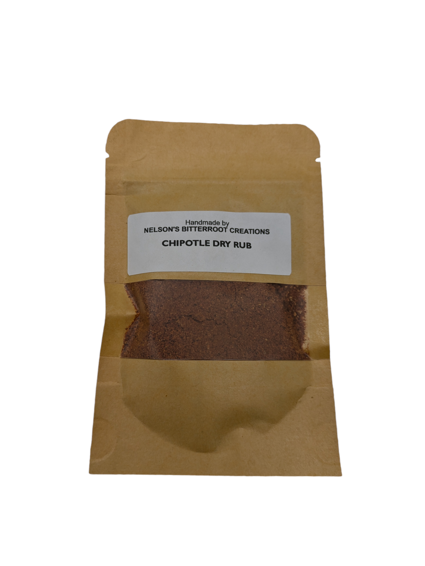 Chipotle Dry Rub - Natural, No Fillers, 32g (1.13 oz) Bag